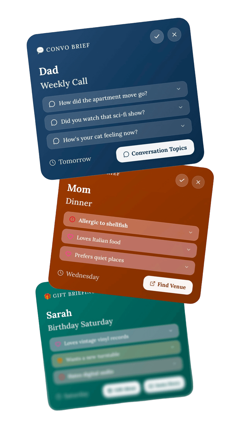 MyLore briefs you before every moment